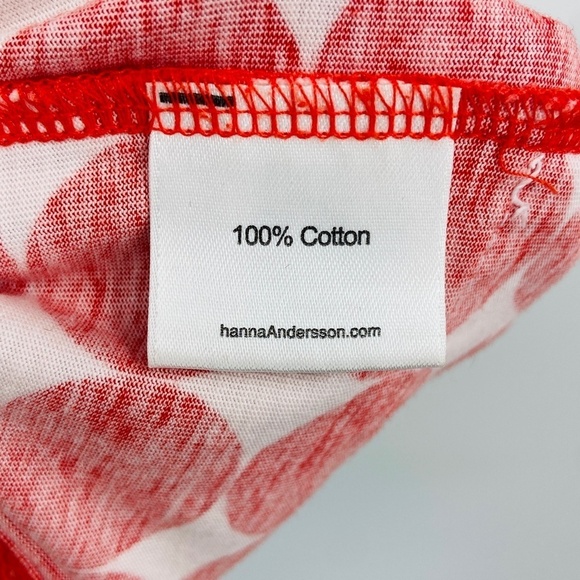 HANNA ANDERSSON Girls Red Polka Dot Pocket Shift Dress Size 8 - Picture 6 of 7